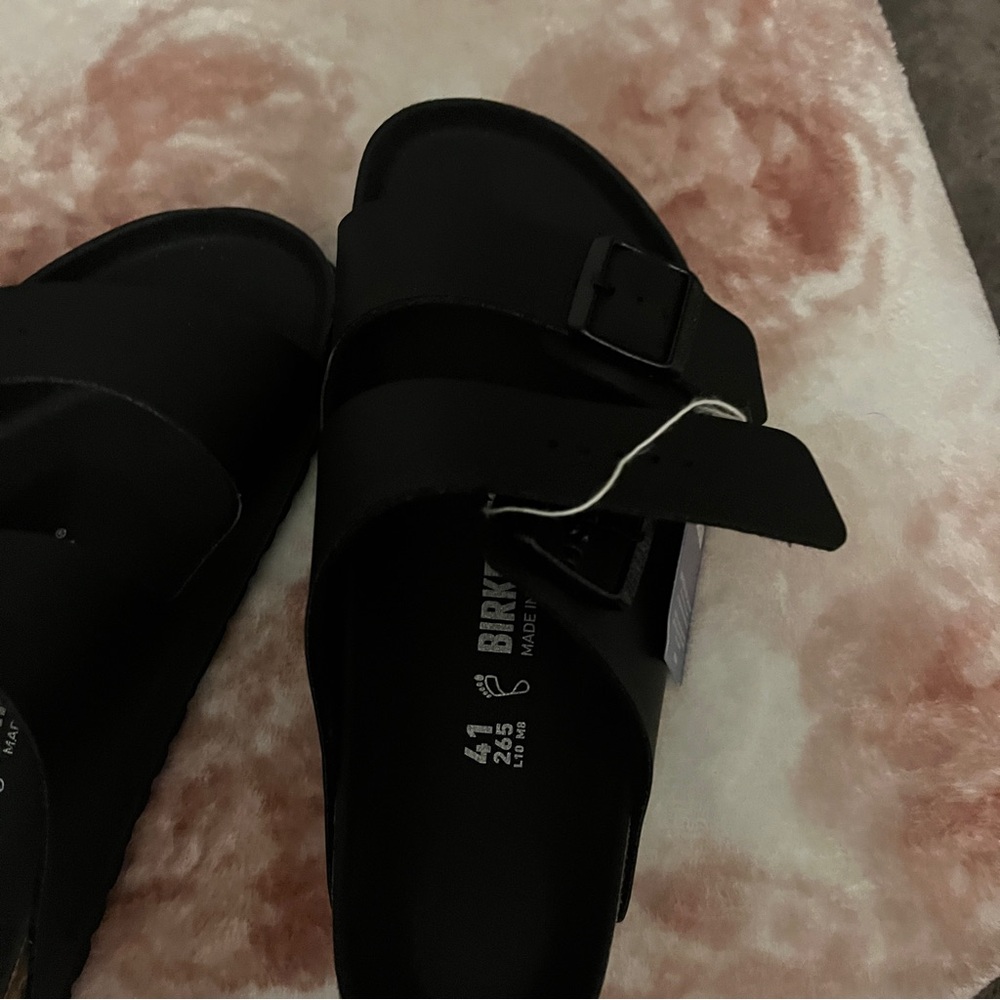 Birkenstock Black Arizona Two-Strap Sandals - Picture 5 of 8